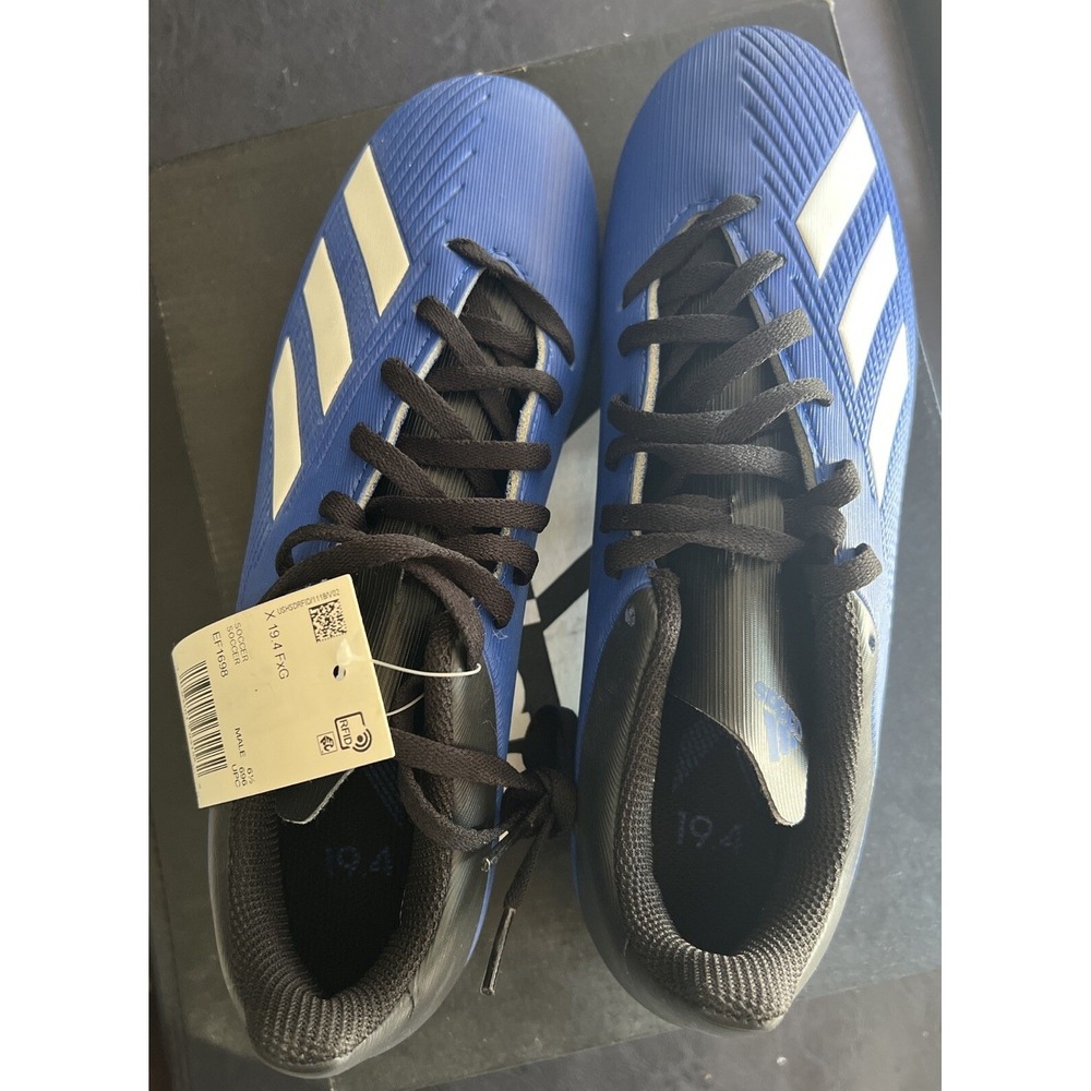 Adidas EF1698 Mens X 19.4‎ FxG Blue White  Soccer Shoes Size 7 US NEW in Box - Picture 4 of 7